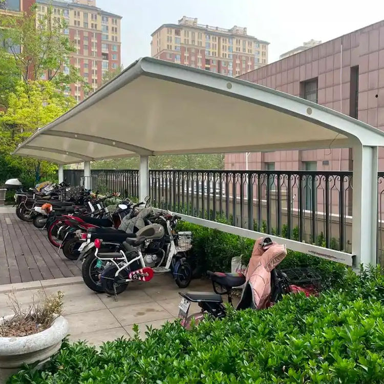 博爱县膜结构电动车棚